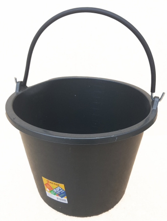Ведро строит. ПЛАСТиКО круглое Flexible 16 л резинопластик обрезин ручка 2677 (30007)