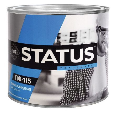 Эмаль ПФ-115 STATUS изумруд 1,8кг (Радуга) (6)