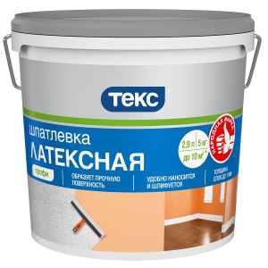 Шпатлевка латексная ПРОФИ 5кг (1шт) ТЕКС 700001298
