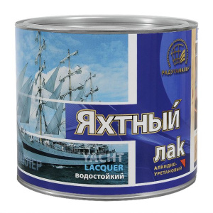 Лак яхтный алкидно-уретановый матовый бесцв. 1,9л (Радуга) (6)