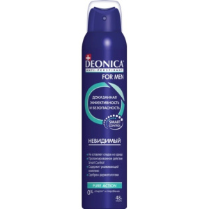 DEONICA FOR MEN Антиперспирант Невидимый, 200мл (спрей) (6) 46 00104 03339 1 S	Арнест