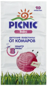 Picnic Baby - пластины от комаров 10 шт * 46 00104 02305 7 * Арнест (288)