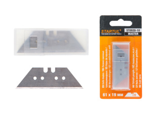 Лезвия сменные трапецевидные д/ножей 10шт STARTUL (ST0920-10), арт.ST0920-10