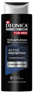 DEONICA FOR MEN Гель для душа Active Protection, 250 мл 46 60222 72066 5 Арнест (12)