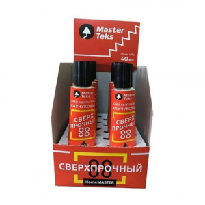 Клей контактный каучуковый MasterTeks HomeMaster 88 сверхпрочный 40 мл светло-зеленый (10) 9753181