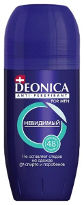 DEONICA FOR MEN Антиперспирант Невидимый 50 мл (ролик), шоубокс 46 00104 03340 7 S Арнест (6)
