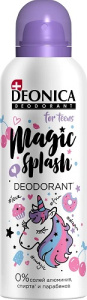 DEONICA FOR TEENS Дезодорант Magic Splash, 125 мл (спрей)(6)/короб-автомат 46 00104 03773 3 AV Арнес