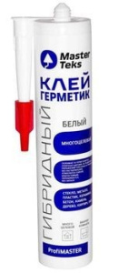 Клей-герметик гибридный MasterTeks ProfiMaster многоцелевой 290 мл белый 9612901