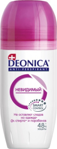 DEONICA Антиперспирант Невидимый, 50 мл (ролик), шоубокс 46 00104 02987 5 S Арнест (6)