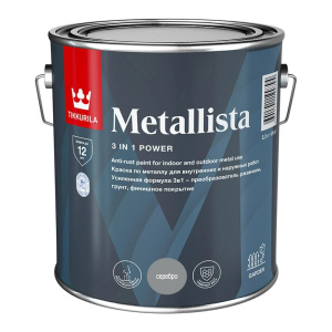 Краска по ржавчине METALLISTA серебристая гл 2,3л (6шт) 700014093