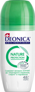 DEONICA Антиперспирант Nature Protection, 50 мл (ролик), шоубокс 46 00104 02982 0 S Арнест (6)