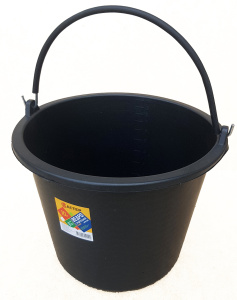 Ведро строит. ПЛАСТиКО круглое Flexible 10л резинопластик обрезин. ручка 2687 (30005)