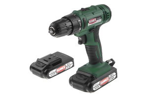 Аккум.дрель Hammer Flex ACD18BS  18В 2x2Ач 10мм 0-350/0-1350об/мин 45Нм в кейсе быстр зарядка 680329