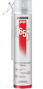 ZIGGER  Пена 65 бытовая всесезонная 830мл 830г (12шт) 01-03-56
