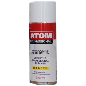Универс.очиститель. АТОМ pro. Аэрозоль 520мл(12 шт) 00000000002