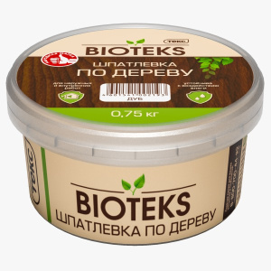 Шпатлевка по дереву BIOTEKS/ПРОФИ махагон 0,75кг (16шт) ТЕКС 700001385