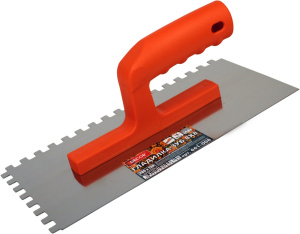 Гладилка DЕCOR, 280х130мм, Нерж. зуб 6х6 мм; 0,7 мм(11шт/33шт) 661-006 Намерение