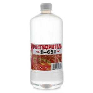 Растворитель В-650 1,0 л (пэт/т)  (12шт) Вершина