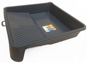 Ванночка малярная ПЛАСТиКО 330*350 Черная №2 с носиком для слива краски 2672 (33006)