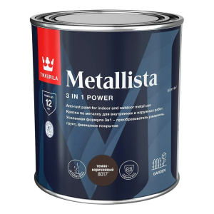 Краска по ржавчине METALLISTA коричн./темно-коричн. гл 0,8л (6шт) 700014084