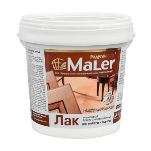 Лак акрил для мебели и паркета матовый 1л (Радуга) (8)