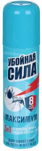 Убойная сила maximum от комаров, клещей, мошки 100 см3 46 60222 72054 2 Арнест