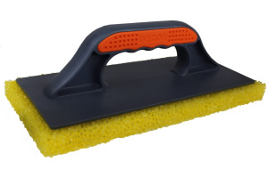 Терка DЕCOR, 2К, 280х140 мм, грубый желтый поролон (12шт/24уп) 670-005 Намерение