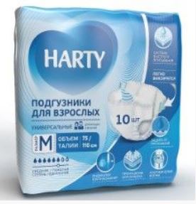 HARTY Подгузники для взрослых Medium 10 шт. 46 60222 72189 1 Арнест (4)