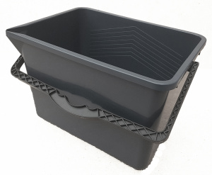 Ведро ПЛАСТиКО прямоугольное Flexible 14 л, черное 3002
