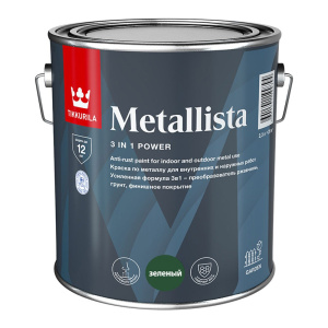 Краска по ржавчине METALLISTA зеленая гл 2,3л (6шт) 700014089