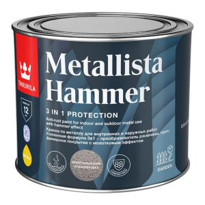 Краска по ржавчине METALLISTA HAMMER (HC) гл 0,4л (24шт) 710015007
