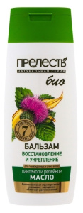 Бальзам Прелесть Био «Восстановление и укрепление» для поврежденных и сухих волос с репейным маслом, 46 00104 03372 8 NEW Арнест