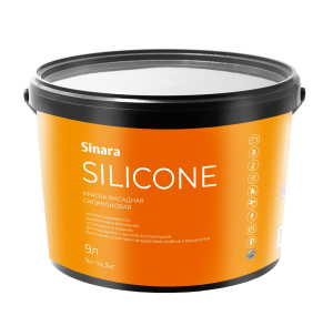 Sinara Silicone Краска силиконовая Фасадная 9л SP 046