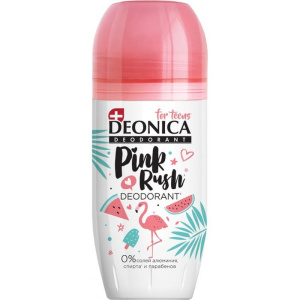 DEONICA FOR TEENS Дезодорант Pink Rush, 50 мл (ролик), шоубокс 46 00104 03789 4 S Арнест (6)