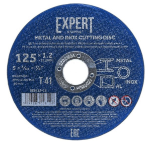 Круг отрезной 125х1.2x22.2 мм для металла и нерж. стали EXPERT STARTUL SE8125-12
