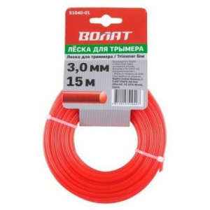 Леска ф 3.0 мм х 15 м кругл. сеч. ВОЛАТ, 51040-01
