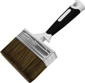 Кисть DECOR для финишных работ 120х25 мм, темный ворс, 2К ручка(6 шт/36шт/72шт) 830-125 Намерение