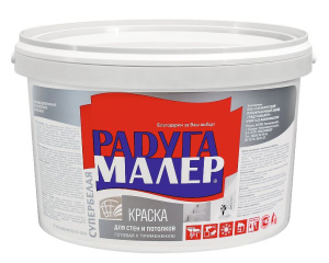 ВД-АК Краска интерьерная для стен и потолков супербелая 3кг (Радуга) (4)