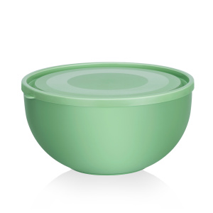 Салатница с крышкой 2,5 л (светло-зеленый) арт. 281 (24шт)
