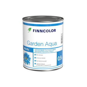 Эмаль акриловая GARDEN AQUA (A) п/мат 0,9л (6шт) 700006478