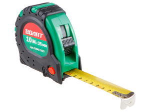 Рулетка 10м/25мм обрезин. корп. ВОЛАТ (быт.) 20040-1025