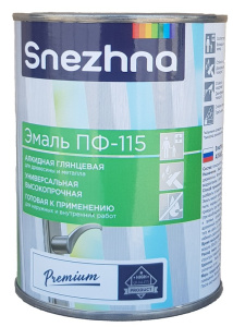 Эмаль ПФ-115 СНЕЖНА ЧЕРНАЯ 0,9 кг (6)