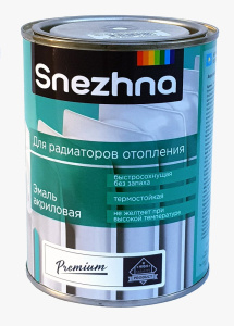 Эмаль акриловая для радиаторов СНЕЖНА 0,9 кг (6)