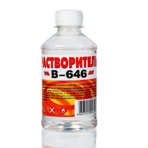 Растворитель В-646 0,25 л (пэт/т)  (20шт) Вершина