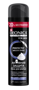 DEONICA FOR MEN Пена для бритья Активная защита с черным углём, 240 мл 46 50056 49927 1 Арнест (6)