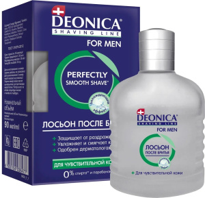 DEONICA FOR MEN Лосьон после бритья для чувствительной кожи, 90мл (6) 46 00104 03647 7 N Арнест (6)