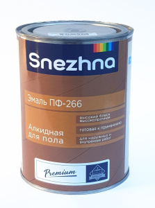 Эмаль ПФ-266 СНЕЖНА КРАСНОЕ ДЕРЕВО 0,9 кг (6)