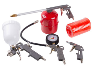 Набор пневмоинструмента ECO SGK-5 (5 предметов,верх. бак), арт.SGK-5