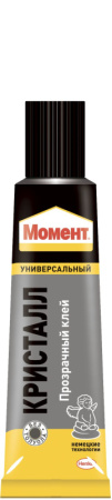 Клей универсальный Момент Кристалл 30мл в шоу-боксе (120/10шт) 873873