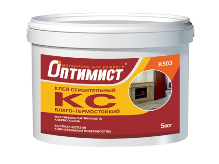 Клей КС универс. строит. ОПТИМИСТ 5кг (12шт) К503 OPK009